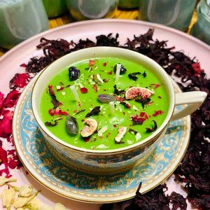 Witches’ Brew ~ Sparkling Candle in Vintage Teacup